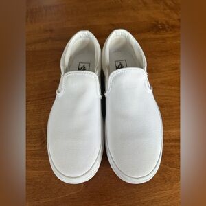 White Platform Vans